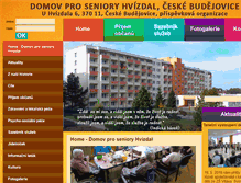 Tablet Screenshot of domovproseniory-hvizdal.cz